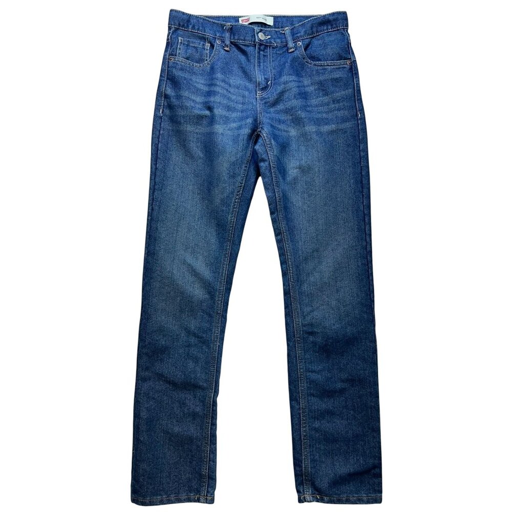 Levi's 511 Womens Slim Straight Jeans Stretch Denim Size 18R Blue Pockets Casual